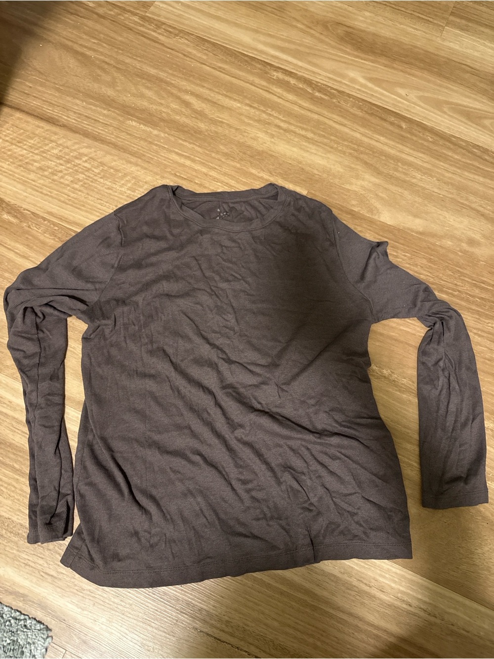 Women’s Long-Sleeve Crewneck Shirt - Brown